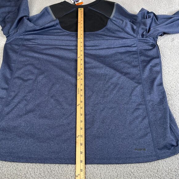 Spyder Active Performance Sweater Men XXL Dust Navy Heather Reflective - Picture 9 of 9